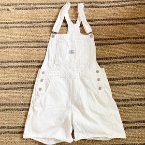 Levi’s White Short Overalls